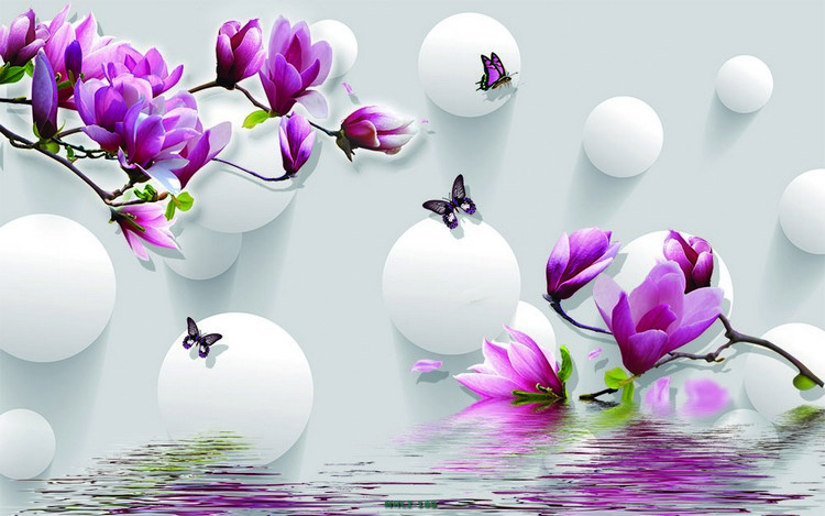 Hoa ngọc lan tím 3D MHL2-169